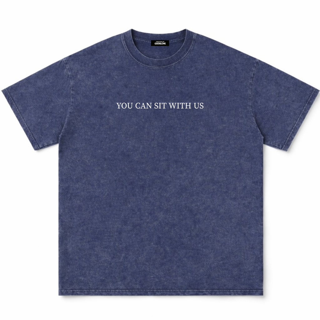 VINTAGE! YOU CAN SIT WITH US TEE - NAVY