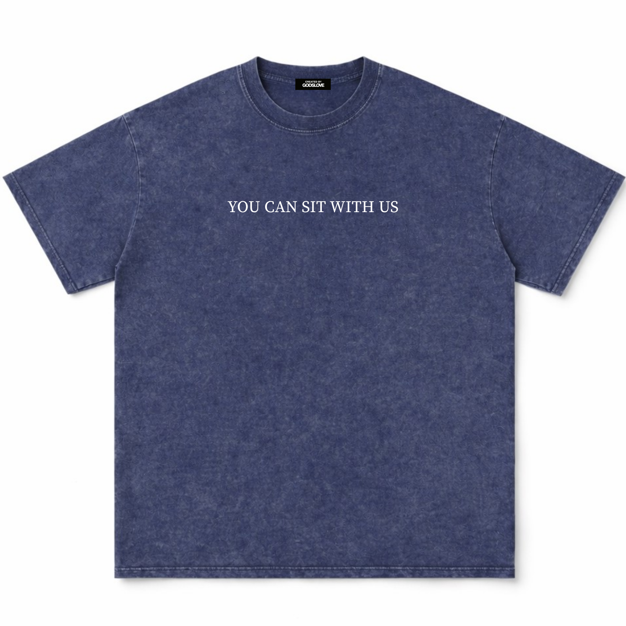 VINTAGE! YOU CAN SIT WITH US TEE - NAVY