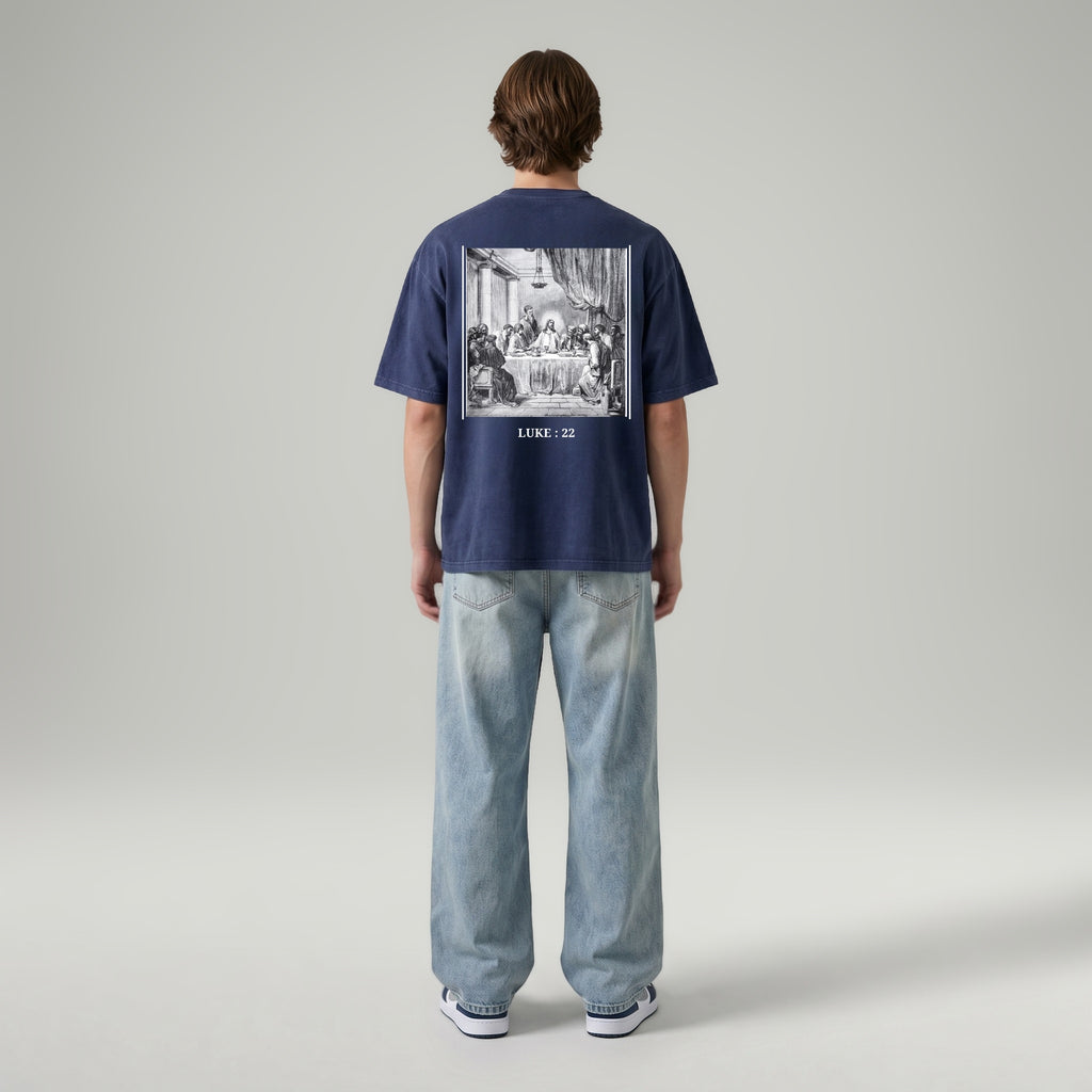 VINTAGE! YOU CAN SIT WITH US TEE - NAVY