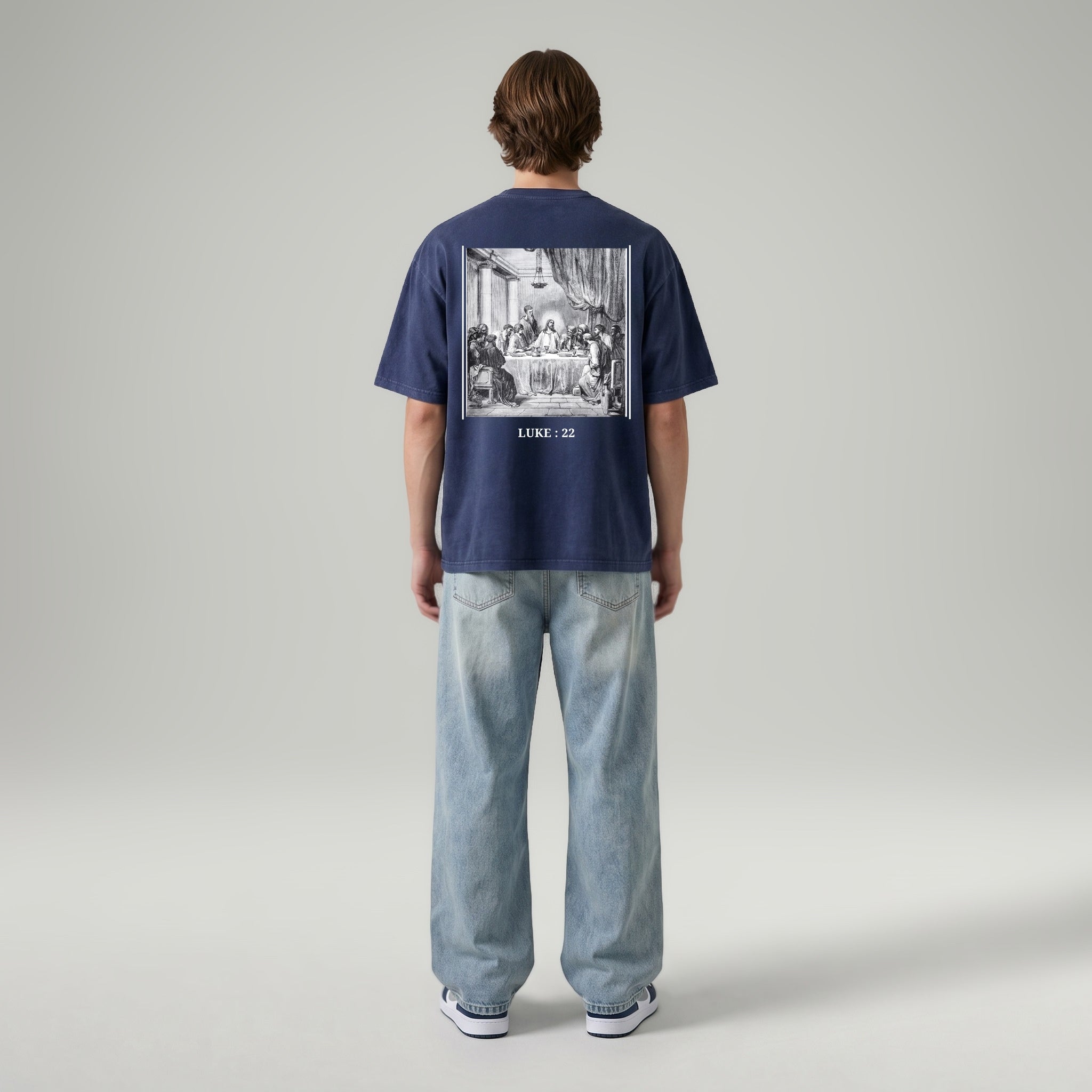 VINTAGE! YOU CAN SIT WITH US TEE - NAVY